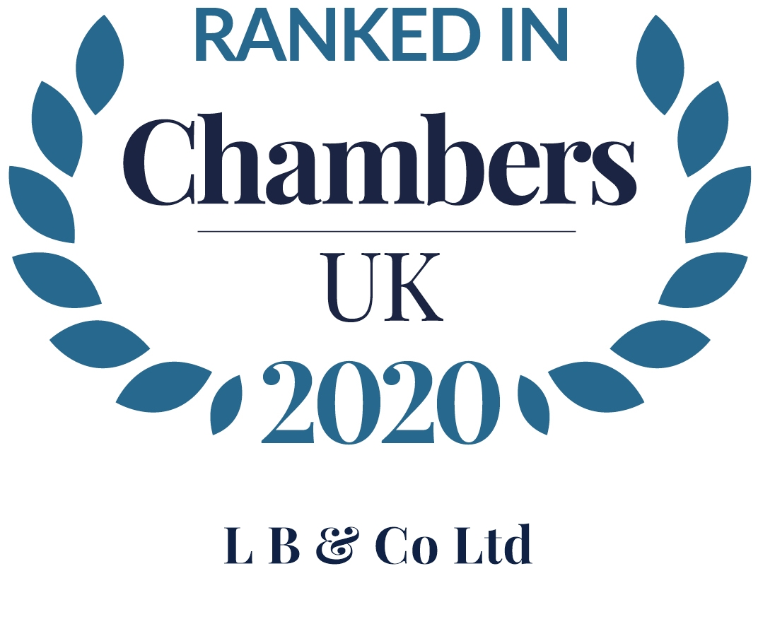 Ranked in Chambers UK 2020: L B & Co Ltd